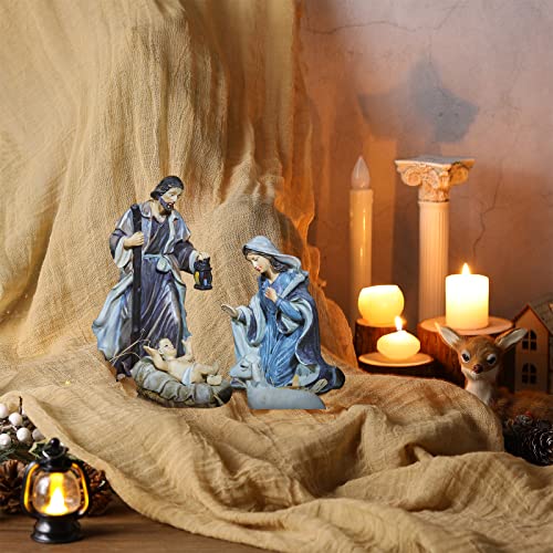 Nativity Scene Table Runner 47x70 Inch Burlap Rustic Christmas Decor - Variation 1