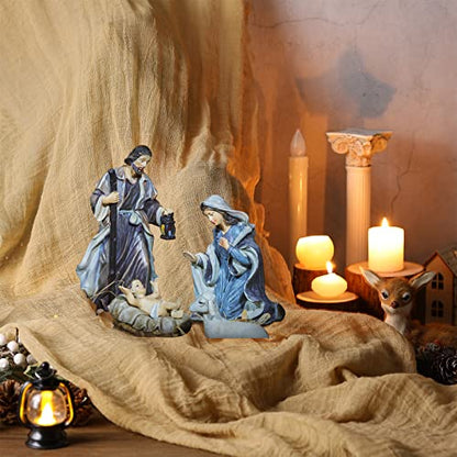 Nativity Scene Table Runner 47x70 Inch Burlap Rustic Christmas Decor - Variation 1