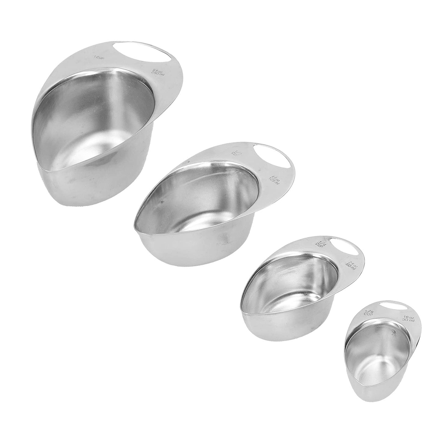 Rexvtns Measuring Spoons,Measuring Cups,4pcs Stainless Steel Measuring Spoon Set - Sturdy Kitchen Tools For Baking, Cooking, And Home Use With Clear Capacity Markings