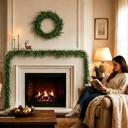 9 Ft Norfolk Pine Garlands - 2 Pack Real Touch Christmas Decor