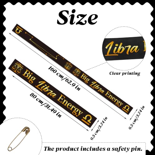 Libra Birthday Sash - Zodiac Party Accessory for Libra Season