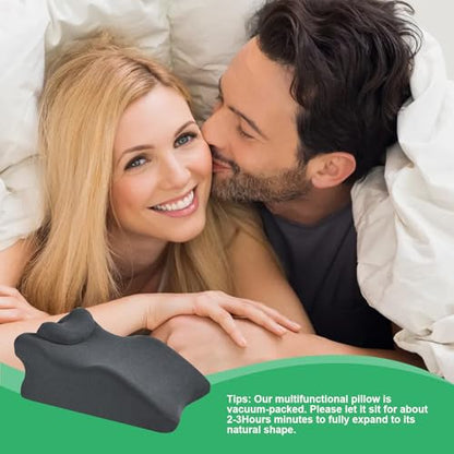 Widened Position Pillow for Couples - Dark Grey Support Wedge Pillow