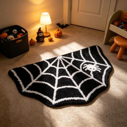 Halloween Ghost Bath Mat - Fun Fluffy Shower Rug with Non-Slip Backing - 19x31 Inch, Style 3