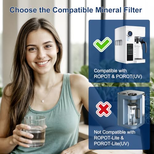 Mineral Filter Set Compatible with Bluevua RO100RO Water Systems - 3-Pack