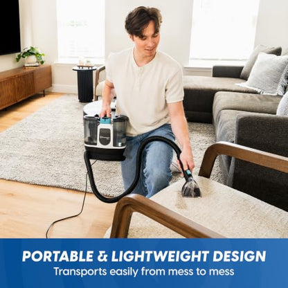 Mini Portable Carpet & Upholstery Spot Cleaner Machine - Denim Variant