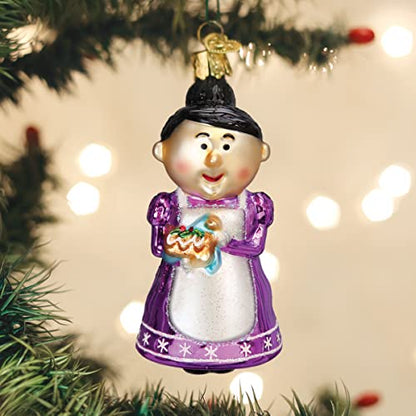 Old World Christmas Cheery Mrs. Claus Tree Ornament - Hand-Painted Holiday Decor