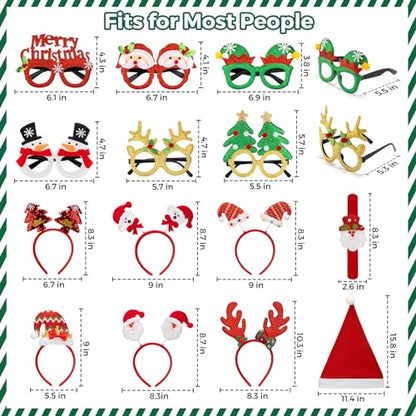 24PCS Christmas Accessories Set for Kids Adults - Party Supplies, Variation of THIS listing