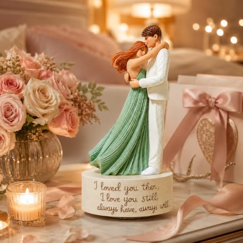Romantic Couple Music Box with Love Message and Melodic Keepsake - Anniversary Gift
