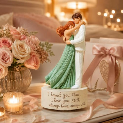 Romantic Couple Music Box with Love Message and Melodic Keepsake - Anniversary Gift