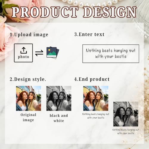 Personalized Photo Jewelry Dish for Best Friend Bride Style 02