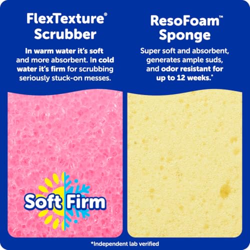 Holiday Christmas Tree Gift Box Set Non-Scratch Cleaning Sponges, 10 Count