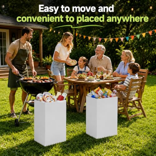 6 Pack 13 Gallon Disposable Pop Up Trash Cans for Parties and Events
