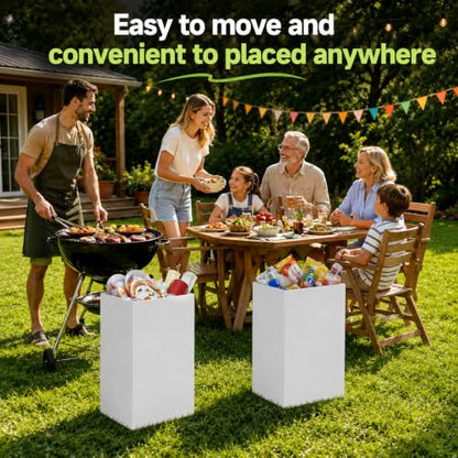 6 Pack 13 Gallon Disposable Pop Up Trash Cans for Parties and Events