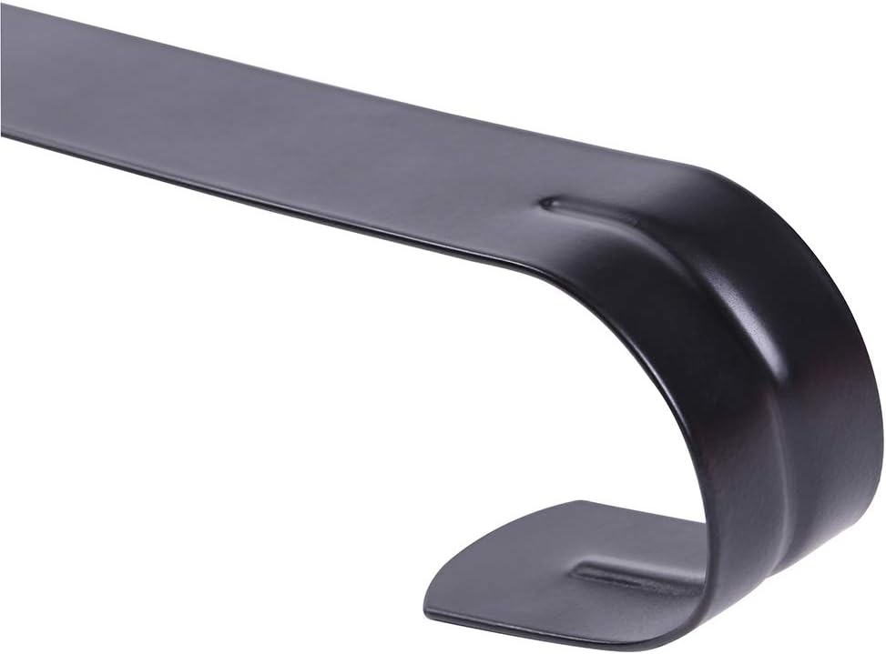 Sattiyrch 12" Wreath Hanger - Durable Steel Over The Door Hook for Front Door | Black Finish