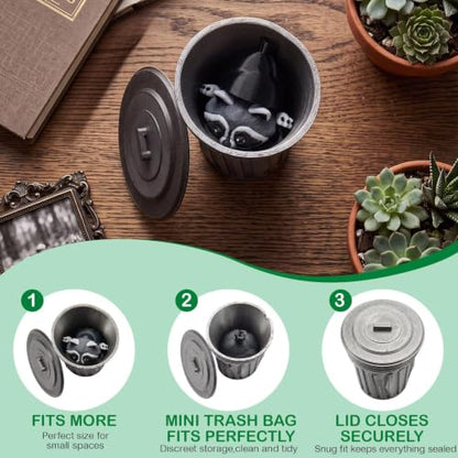 Articulated Raccoon Trash Can Desk Decor - 3D Printed Animal Toy