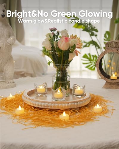 White LED Tea Lights Candles 150 Pack Battery Operated Flameless Flameless Candles