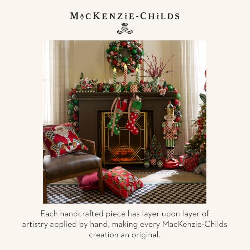 Courtly Check Holly Throw Pillow 18x18 Decorative Cushion
