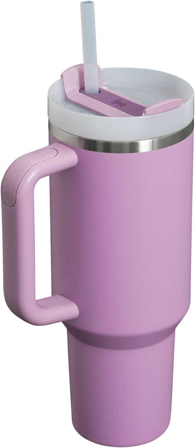 STANLEY Quencher H2.0 Tumbler - 40 oz Insulated Stainless Steel Cup with Handle & Straw | BPA-Free | Lilac