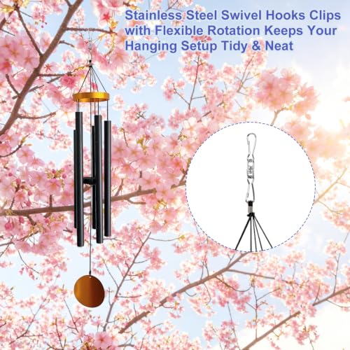 Stainless Steel Swivel Hooks for Wind Spinners & Bird Feeders - 20 Pack