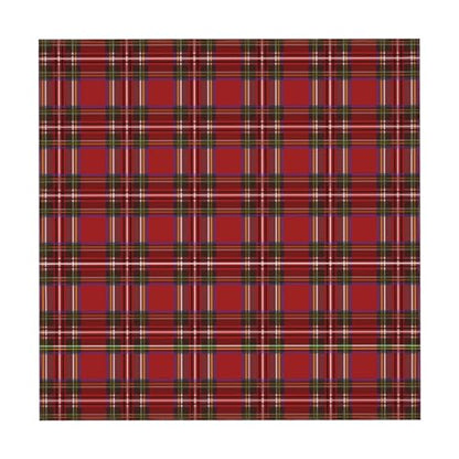 Christmas Square Tablecloth 52 Inch Red Buffalo Plaid Holiday Decor - Winter Home & Party