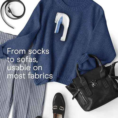 Conair Fabric Shaver and Lint Remover, Battery-Operated Portable Clothes Shaver with 3 Settings, Fuzz Remover for Sweaters, Clothing and Furniture, Large 2-Inch Shaving Head, White