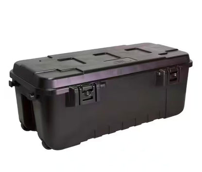 27-Gallon Waterproof Storage Box with Lockable Heavy-Duty Trunk NR49568
