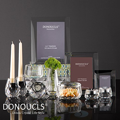 5x7 Crystal Picture Frame with Gift Box - Decorative Photo Frame for Wedding & Home Gifts