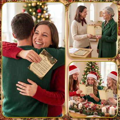 Religious Christmas Card Set with Bible Music Sheet Designs - 36 Cards & Envelopes, Vintage Holiday Greeting Cards, Christian Holiday Stationery, Variation of 36 / Bible Music