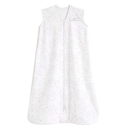 HALO SleepSack, 100% Cotton Wearable Blanket, Swaddle Transition Sleeping Bag, TOG 0.5, Midnight Moons-pink, Small, 0-6 Months