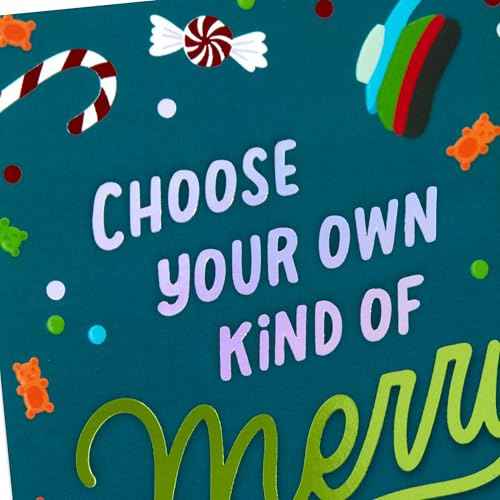 Hallmark Christmas Card for Kids (Your Own Kind of Merry) Video Games and Gummy Bears