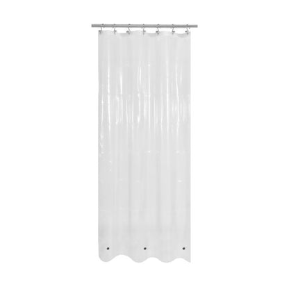 Mrs Awesome Stall Shower Curtain Liner 36x72, PEVA Plastic Shower Liner for Bathroom Lightweight & Waterproof, 36 x 72, Clear