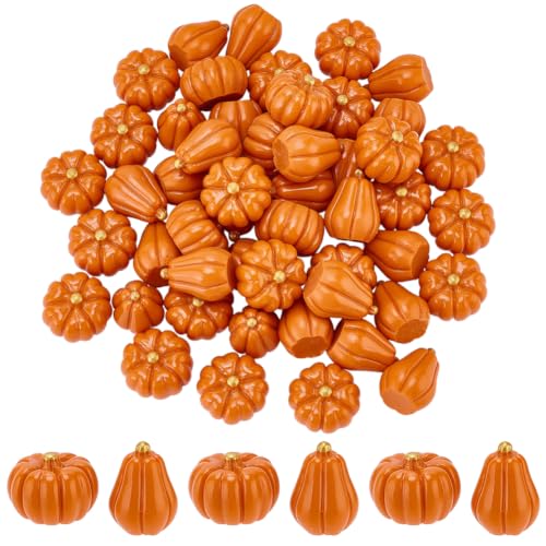 Artificial Mini Pumpkins for Fall Decor - 50 Pcs Autumn Halloween Thanksgiving Table Centerpieces