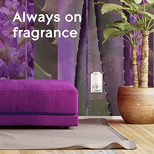 Glade PlugIns Refills Air Freshener, Scented and Essential Oils for Home and Bathroom, Tranquil Lavender & Aloe, 3.35 Fl Oz, 5 Count