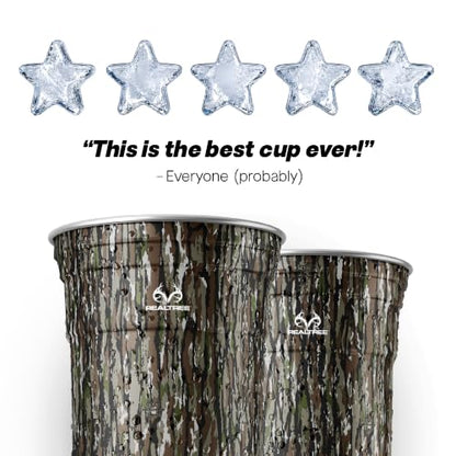 Realtree Camo Aluminum Party Cups 20oz - 20 Count
