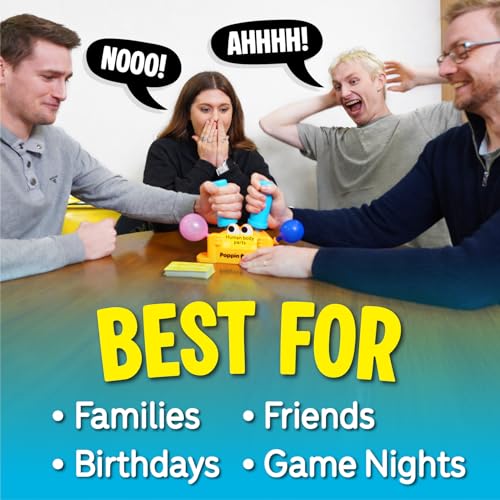 High-Pressure Balloon-Popping Party Board Game for Family & Adults