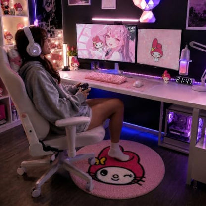 Pink Fluffy Rug 2'8
