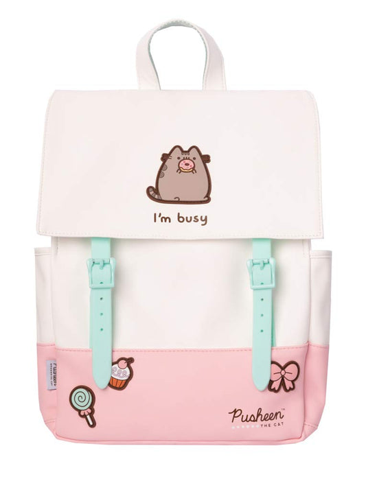 Official Pusheen Backpack, Kawaii Backpack - Bookbag, Travel Laptop Backpack, Girls Bag, Pusheen Gift - Pink Backpack