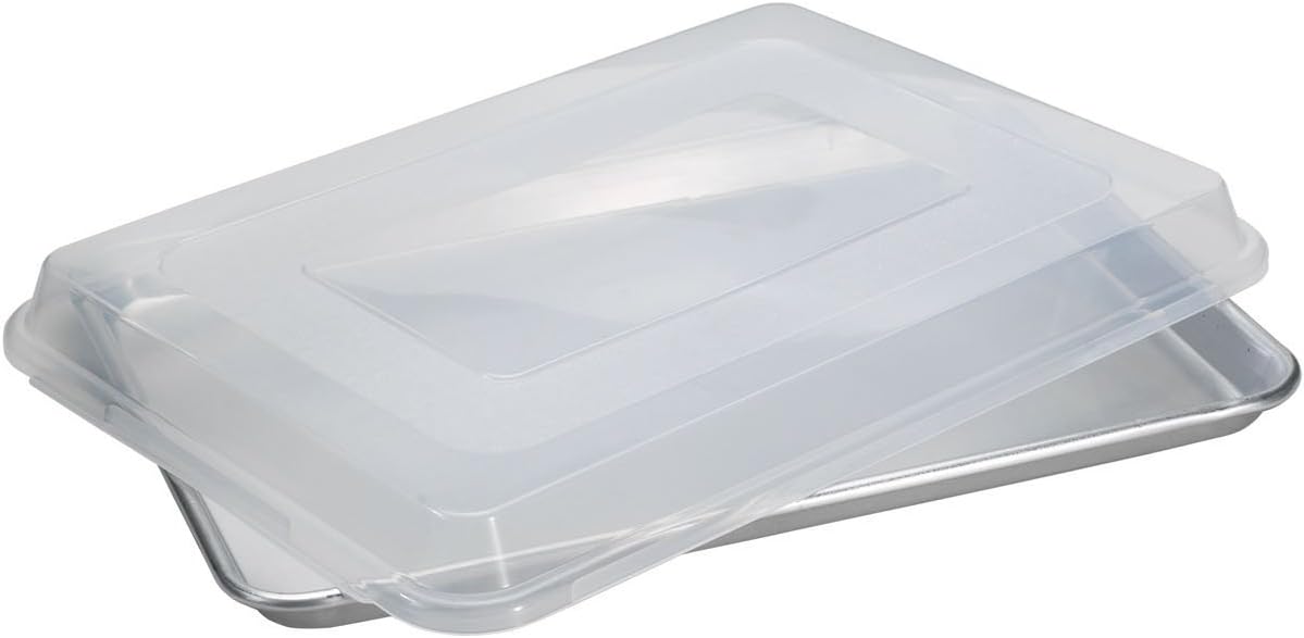 Nordic Ware Naturals Quarter Sheet Pan with Lid - Perfect for Baking and Meal Prep