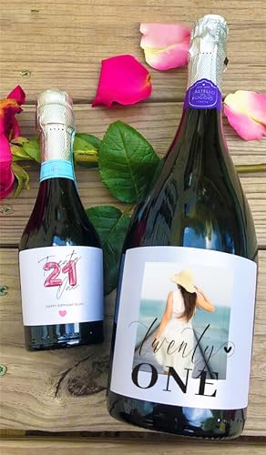 Wtuye Personalized Wine Bottle Labels,Custom Wine Label,Waterproof Personalized Wine Sticker with Your Text/Logo/Image for Wedding, Engagement,Birthday, Baby Shower,Party favors (3x2inch)