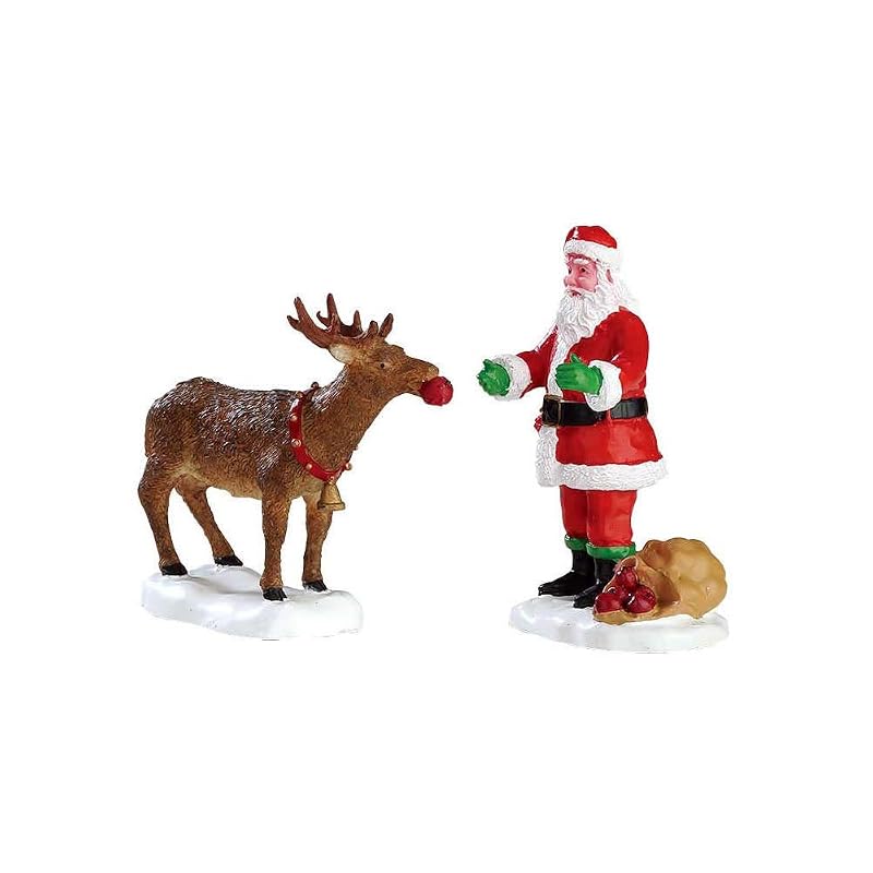 Lemax Reindeer Treats Set of 2 - 3.5cm Variation