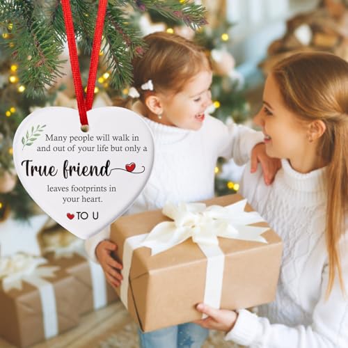 Friendship Gifts for Women - Best Friends Ornament Christmas Gift - Friend01