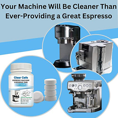 Espresso Machine Cleaning Tablets - Espresso Machine Cleaner - Best for Breville Miele Krups Jura Espresso Makers -Delonghi Cleaning Tablets - Espresso Machine Accessories