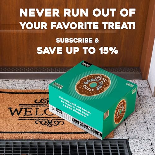 The Original Donut Shop Dark Keurig Single-Serve K-Cup Pods, Dark Roast Coffee, 60 Count, (6 Packs of 10)