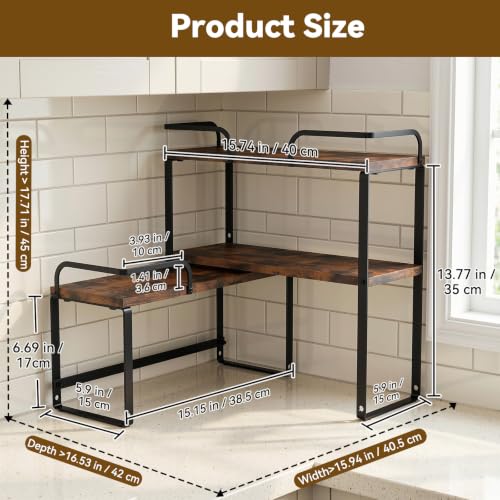 Corner Stackable Kitchen Countertop Organizer Shelf - Housolution