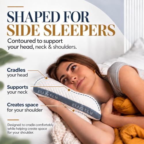 Travel Pillow for Side Sleepers, Neck Support & Nap Cushion