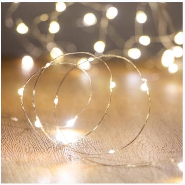 XINKAITE LED Fairy Lights - Battery Operated String Lights for Indoor & Outdoor Decor | 10Ft Warm White