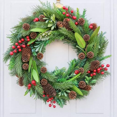 Natural Christmas Pine Cones with Iron Wires - DIY Craft Supplies, 200 Pieces