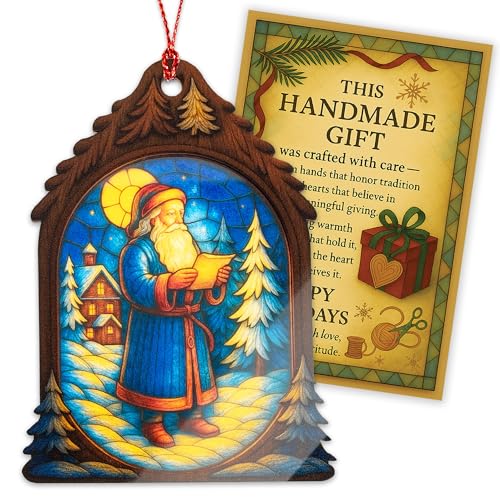 Funny Christmas Santa Ornaments 2025 - Santa Tree Decorations - Old World Holiday Decor - Nostalgic Style - Xmas Ornament Bs