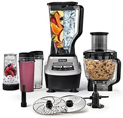 Ninja BL773CO Food Processor Blender - Powerful 67 Oz Capacity - Sleek Black Finish (Renewed)