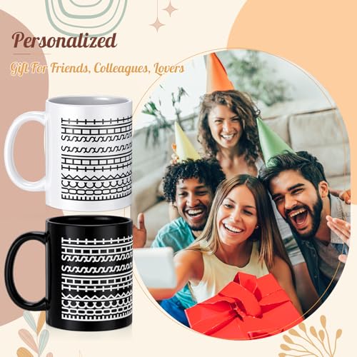 4 Pcs 11 oz Hidden Message Coffee Mugs White Elephant Gift Set - LemonRoad